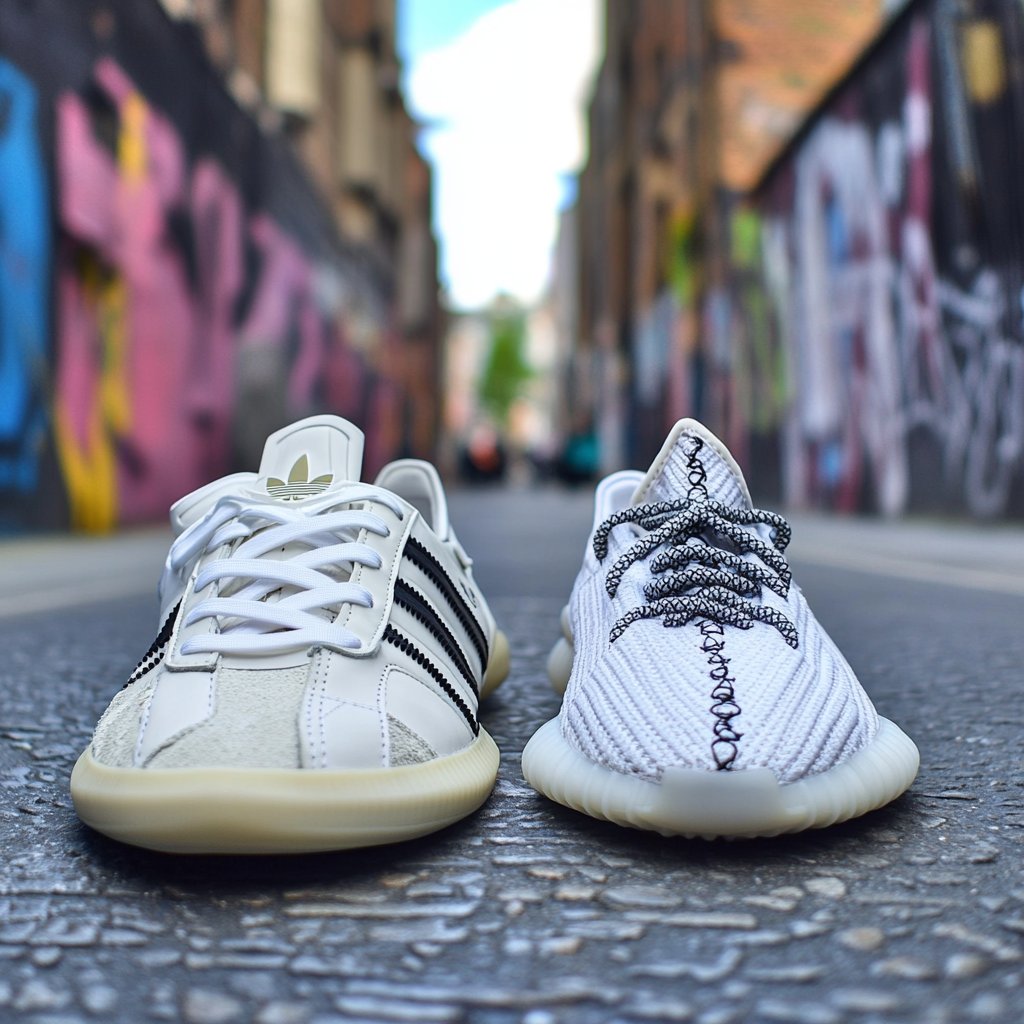 Adidas samba en yeezy boost 350 v2: streetwear iconen van nu